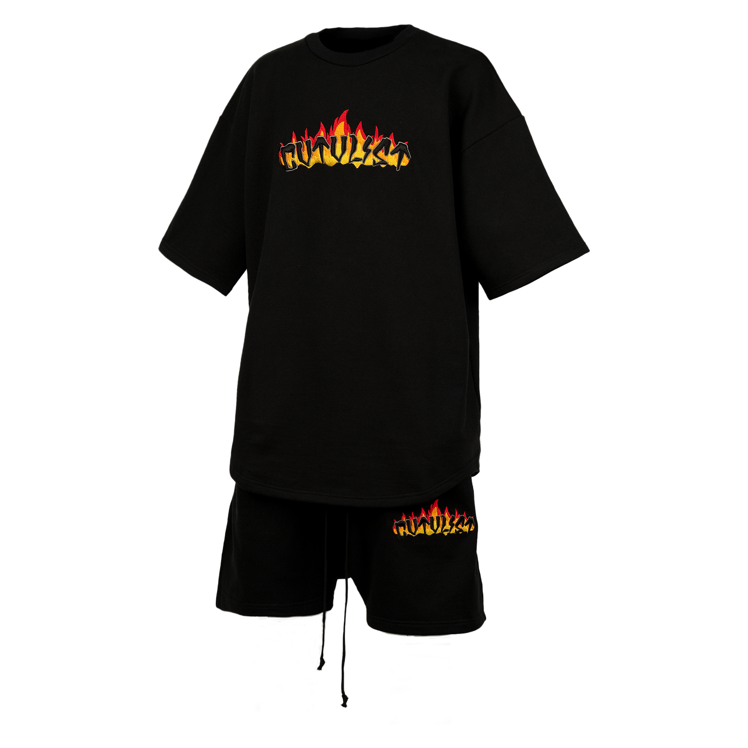 Usual Fire Logo Shorts