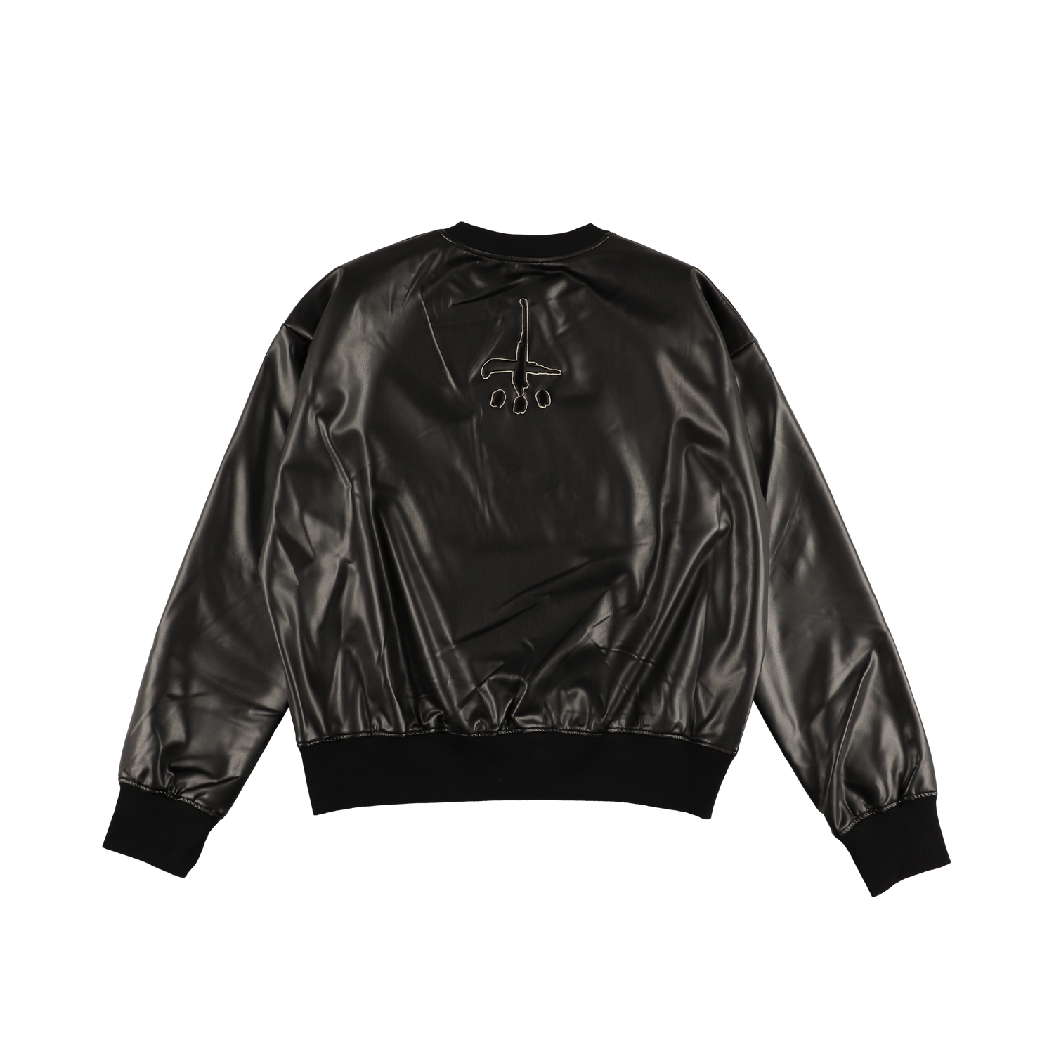 Leather Crewneck