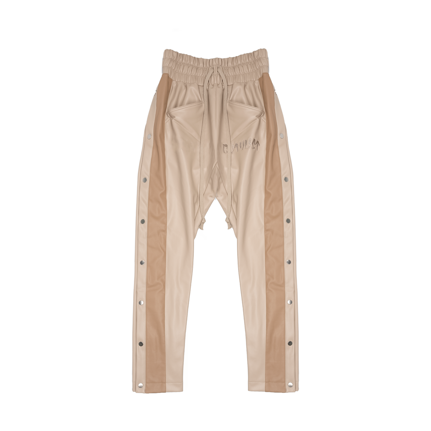 Leather Sidesnap Pants