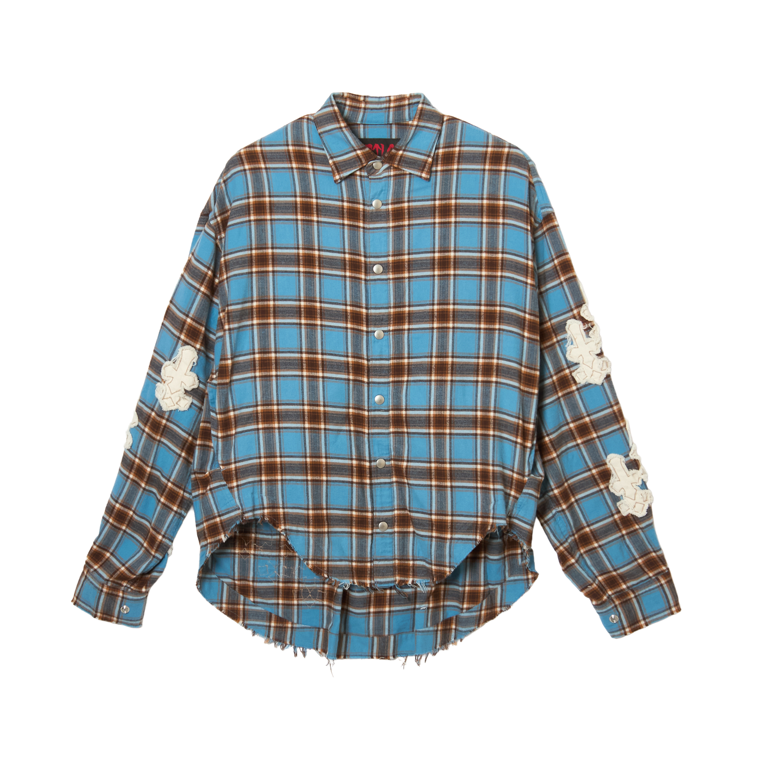 Denim Patch Check Shirts