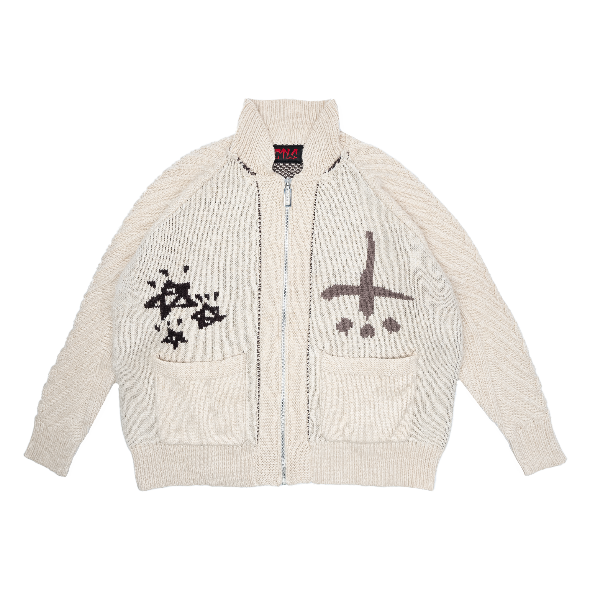 【美品】カタリスト cvtvlist ニット　アイボリー Zip Knit