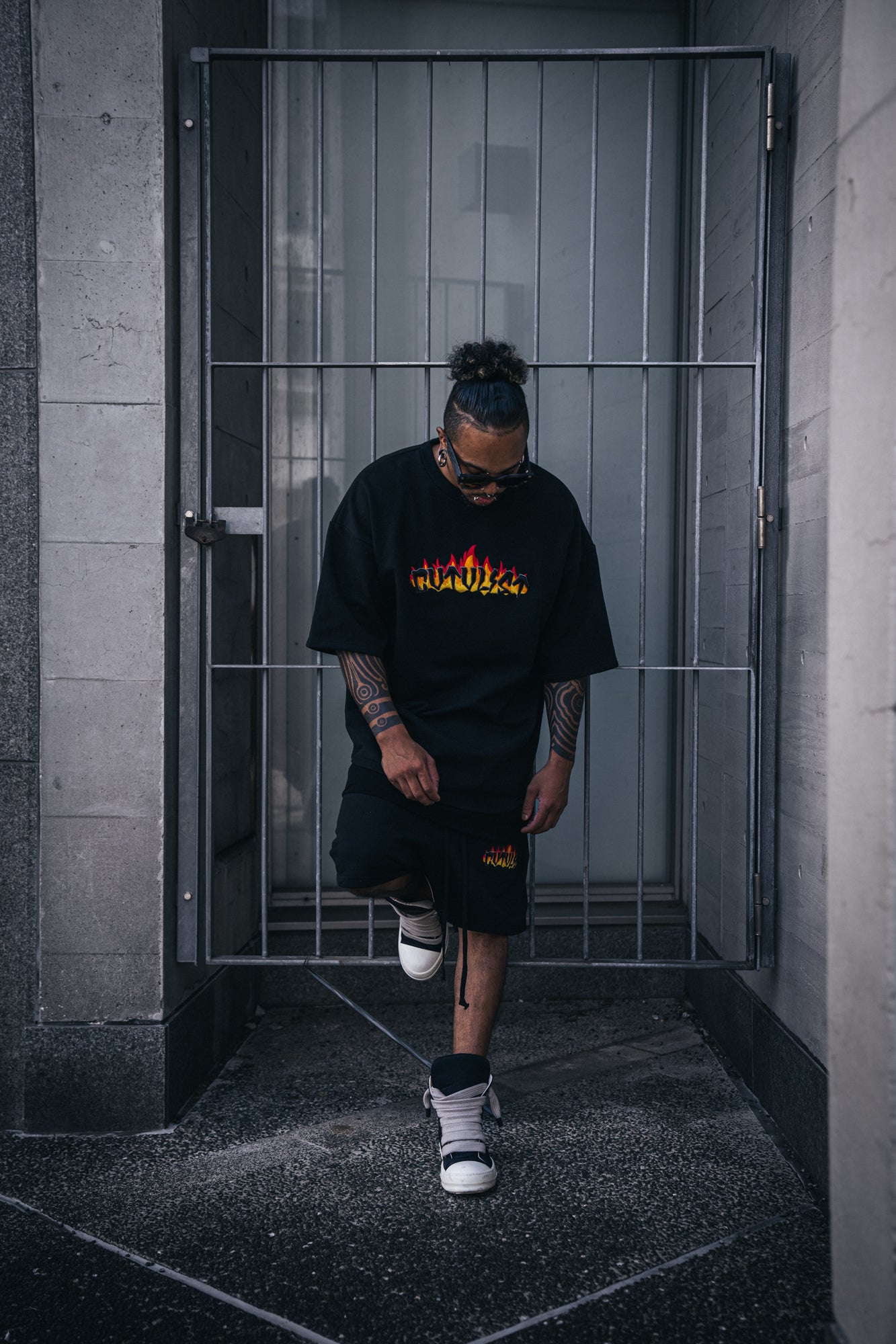 Usual Fire Logo Shorts