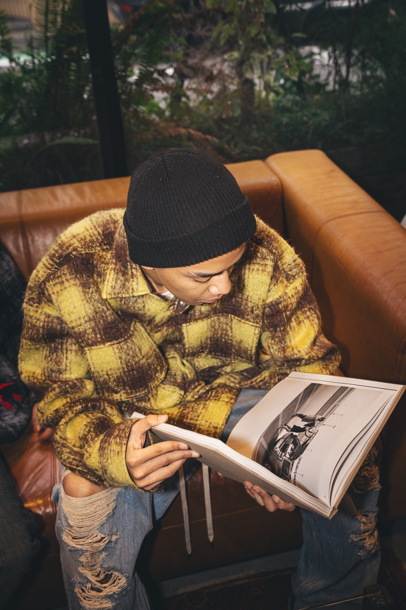Mohair Check Shirt