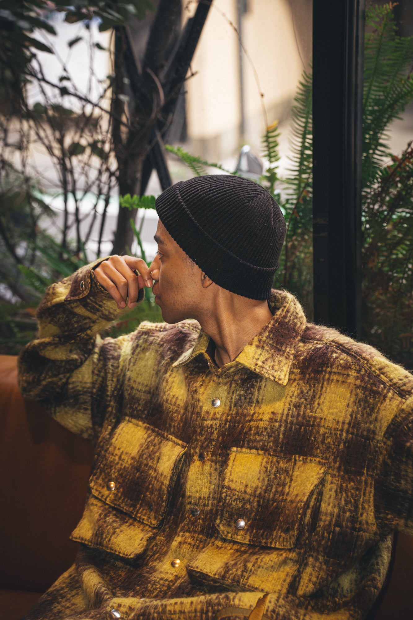 Mohair Check Shirt