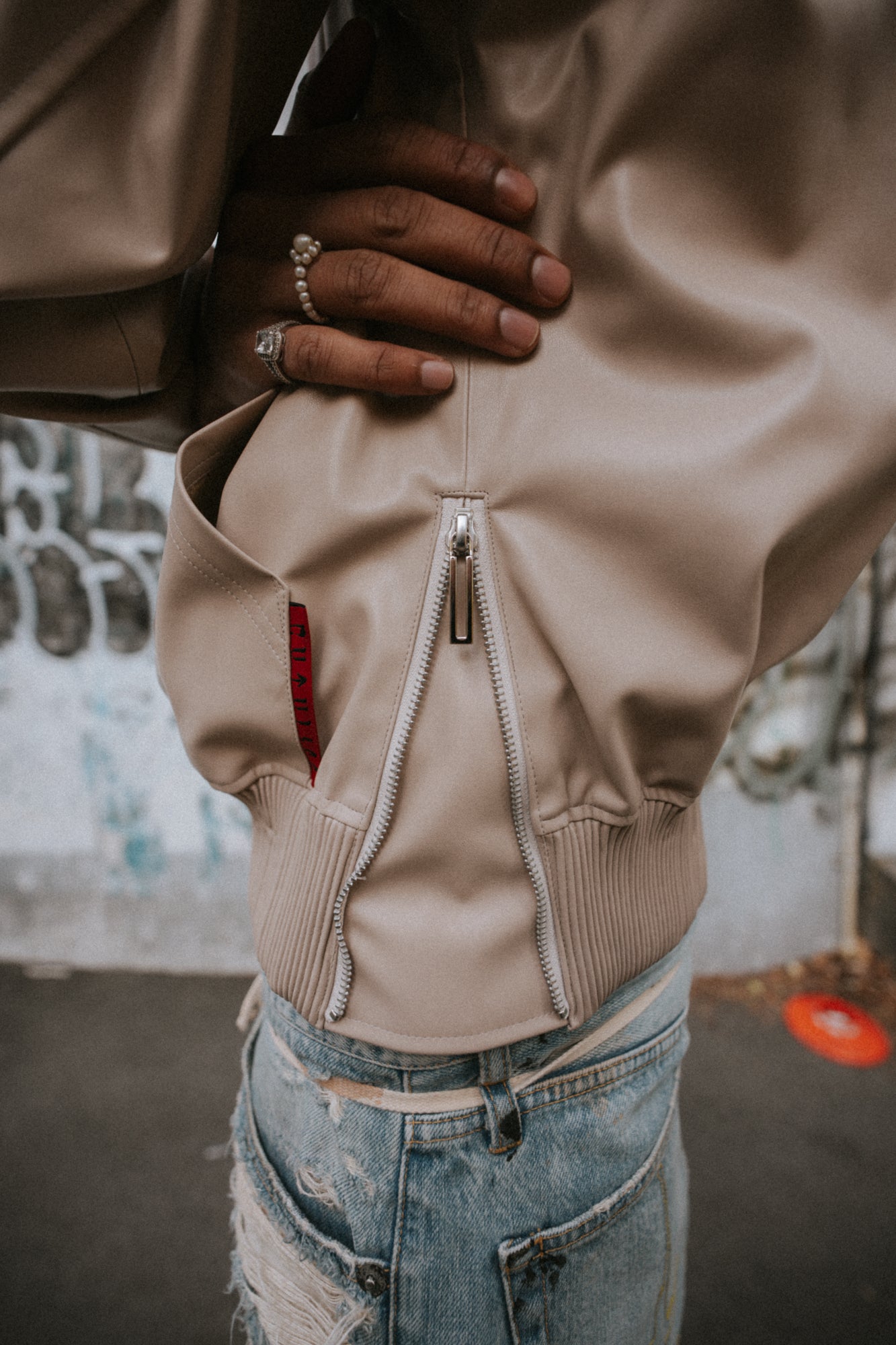 Leather Studs Pants