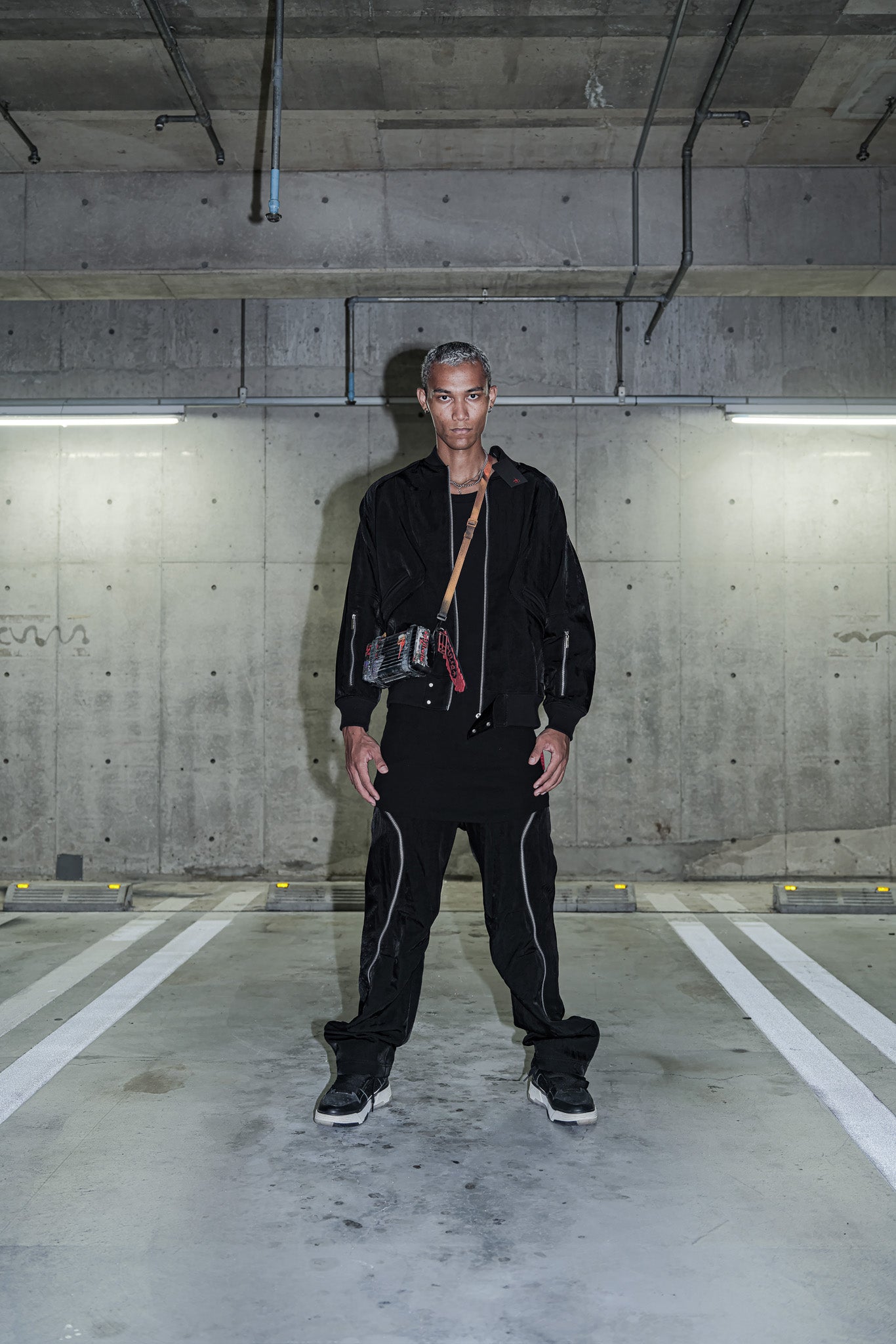 Nylon Zip Pants