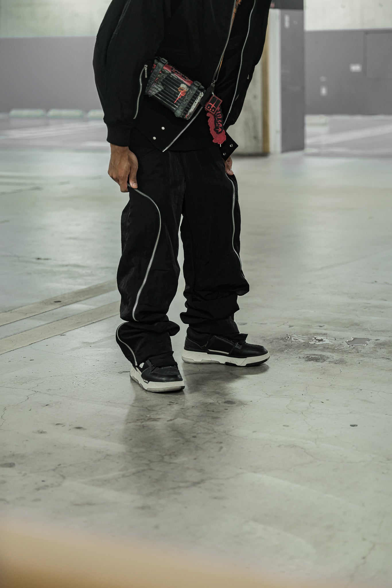 Nylon Zip Pants