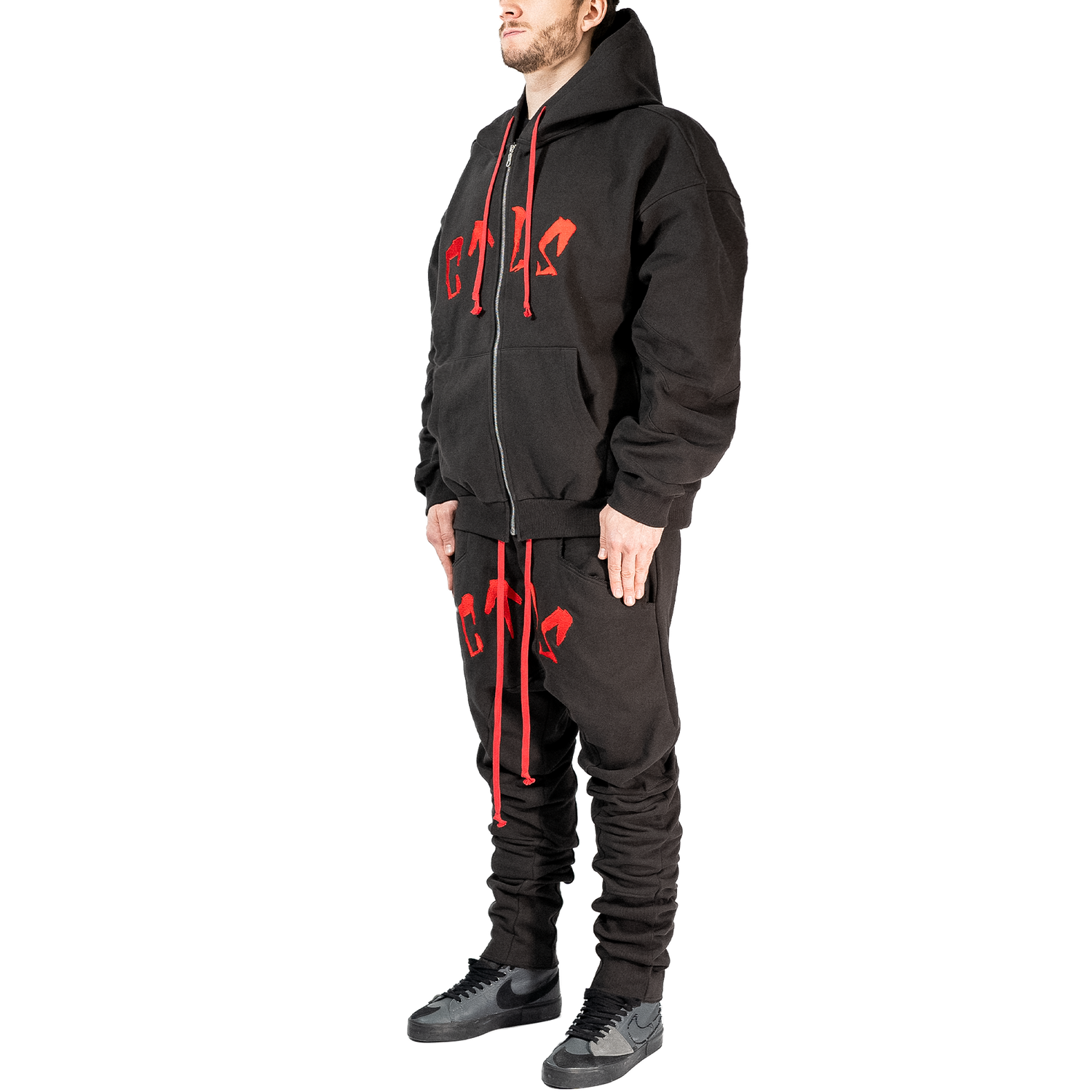 Arched Logo Usual Zip Hoodie