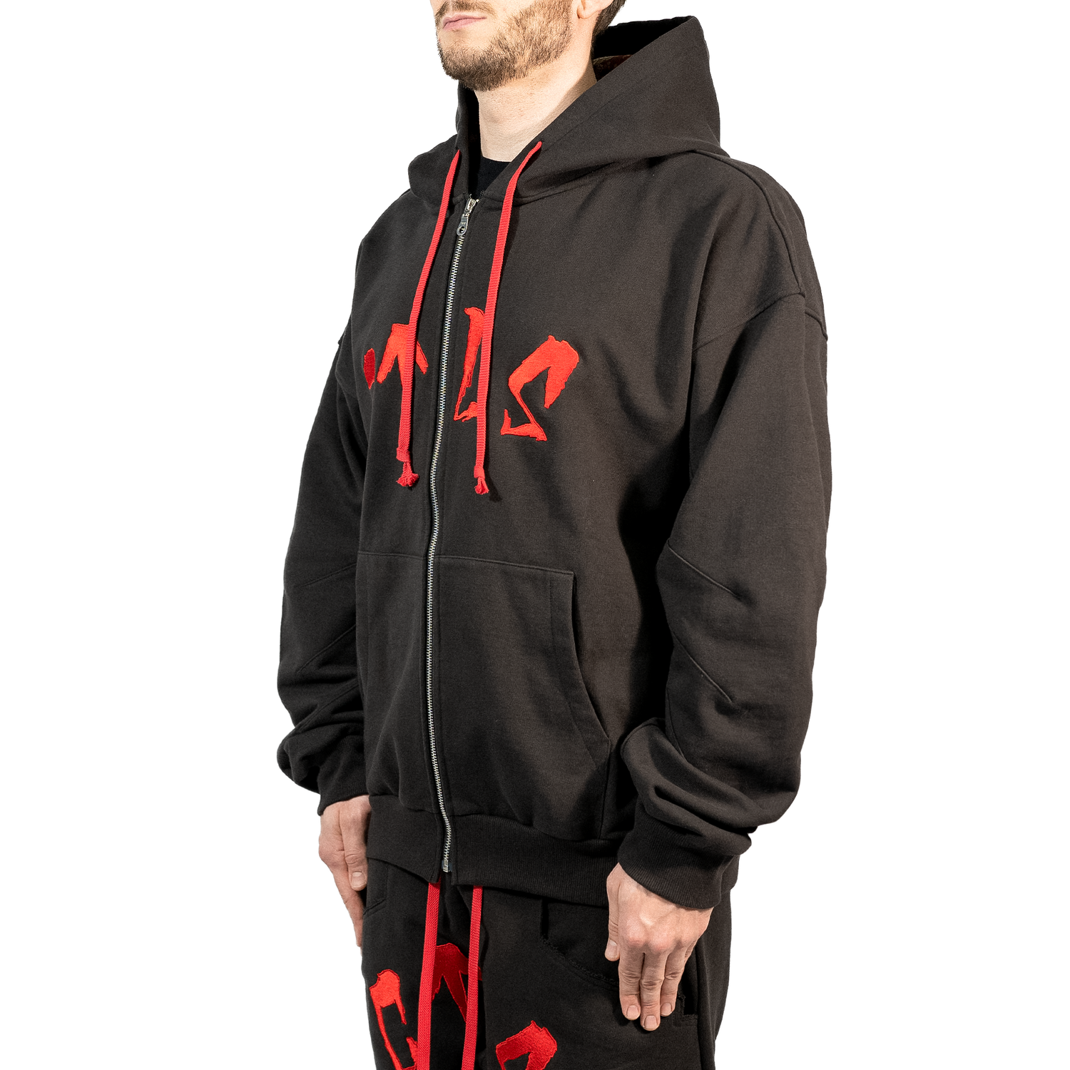 Arched Logo Usual Zip Hoodie