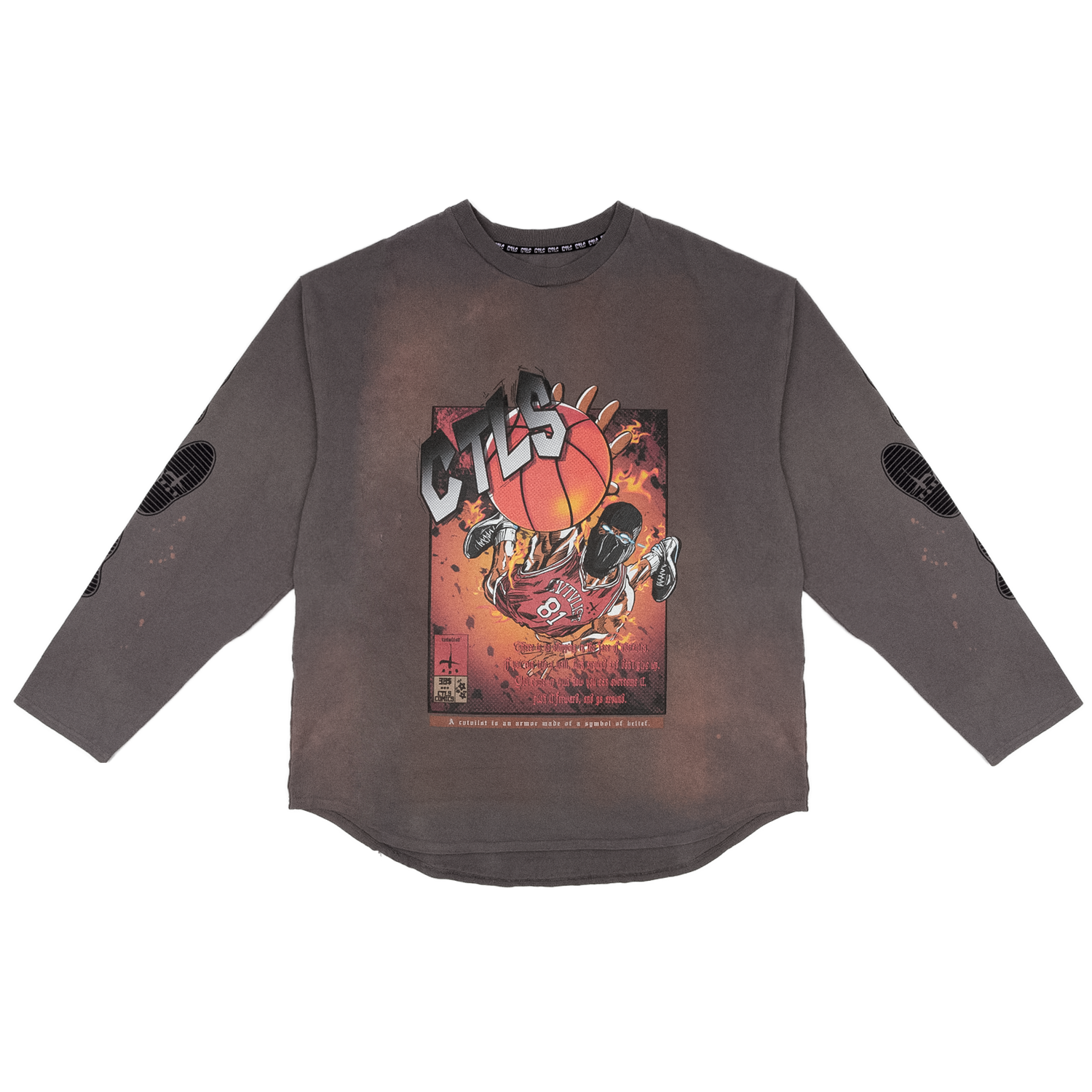 Basket Ball Comics Longsleeve Tee