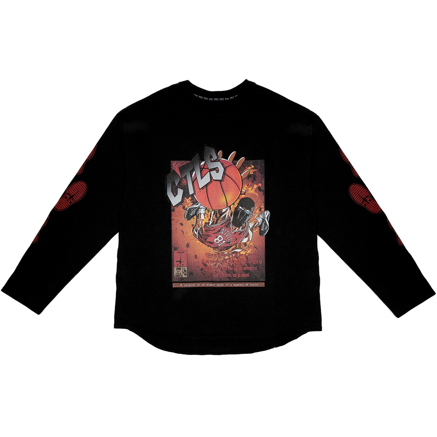 Basket Ball Comics Longsleeve Tee