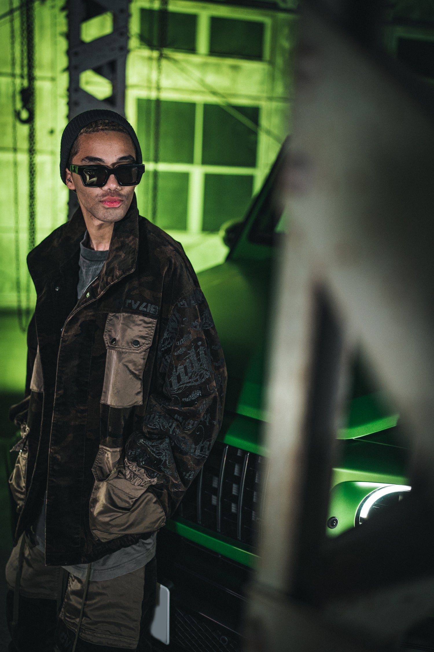 Velour Military Jacket