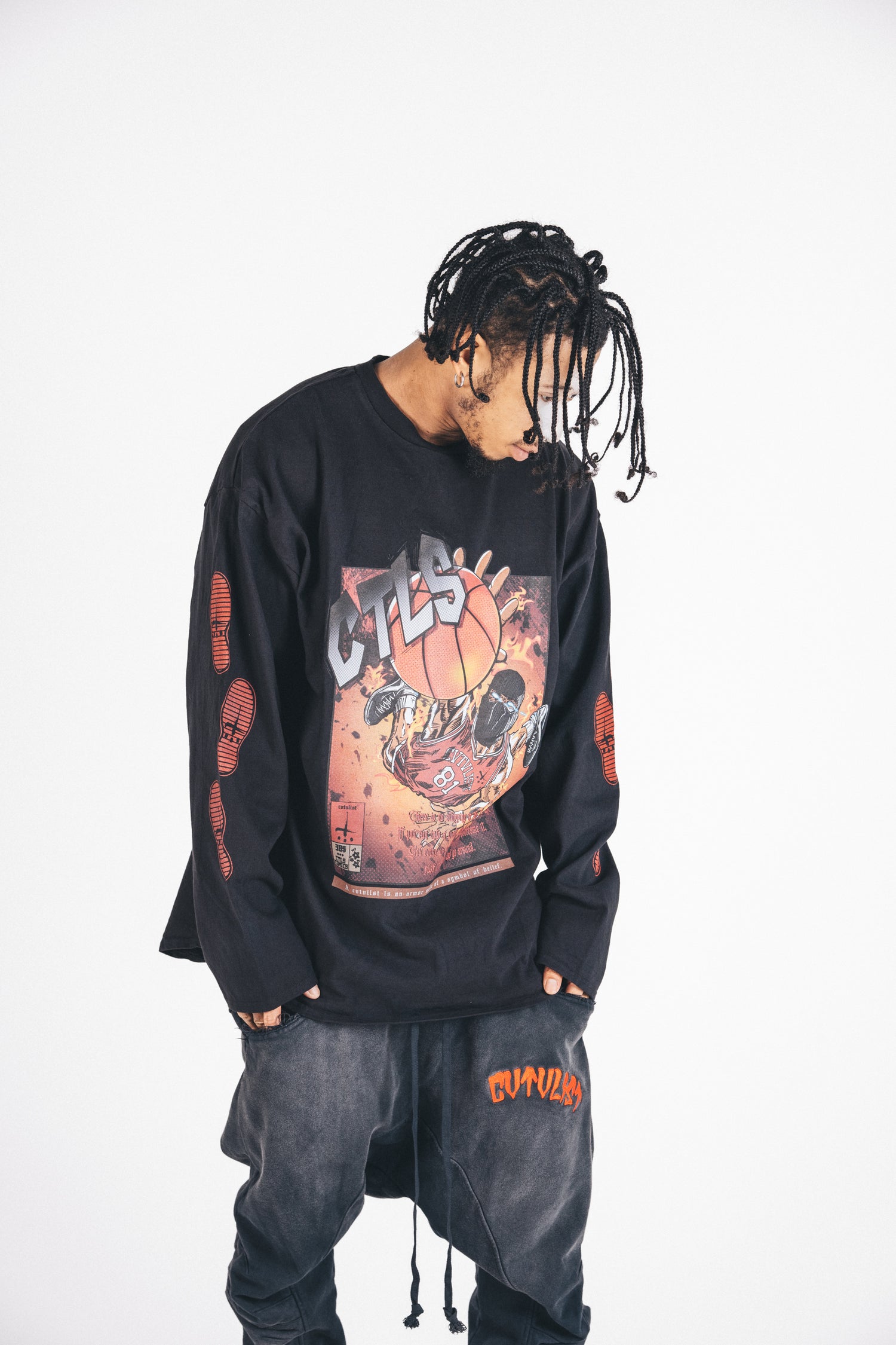 Basket Ball Comics Longsleeve Tee