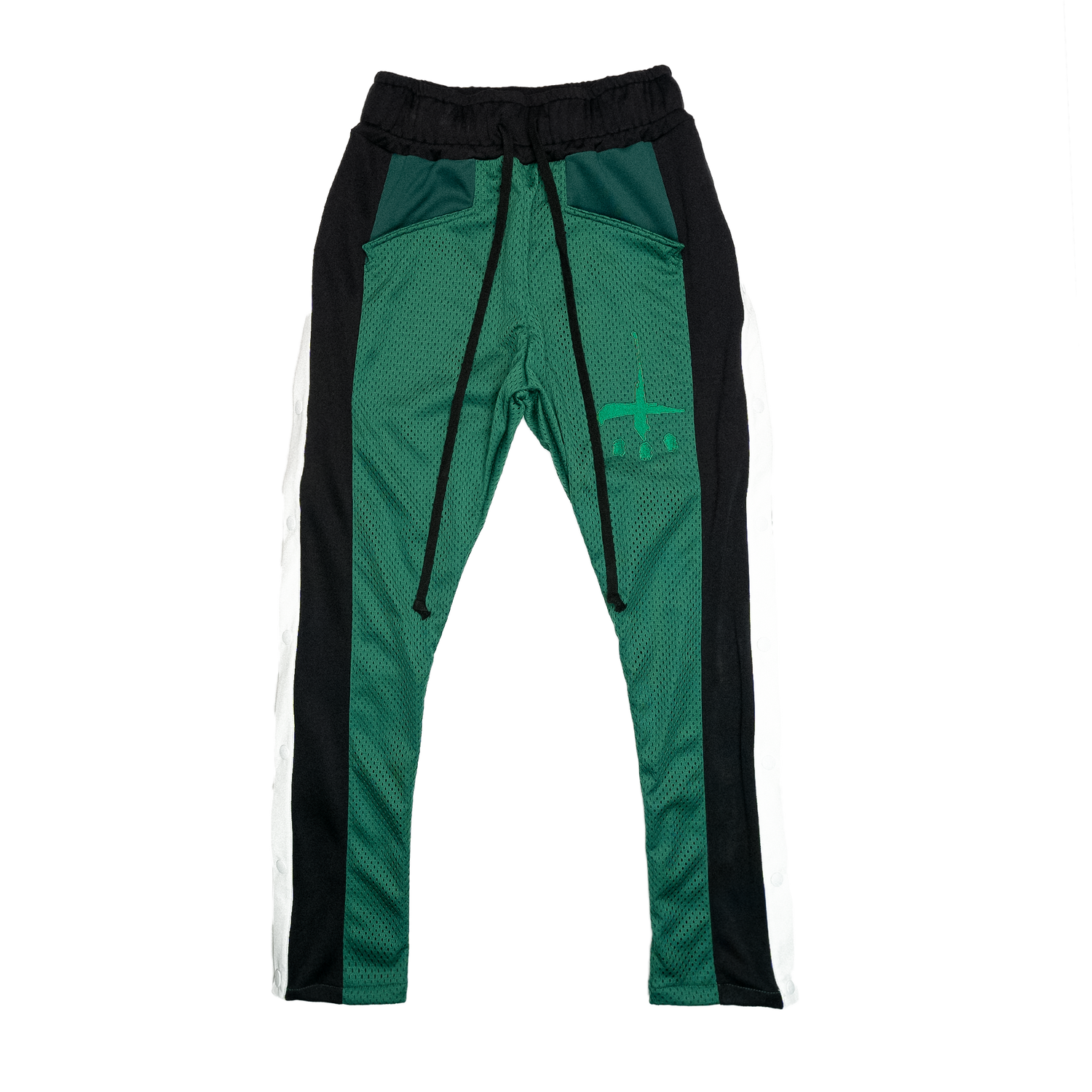 Vegan Leather Side Snap Pants