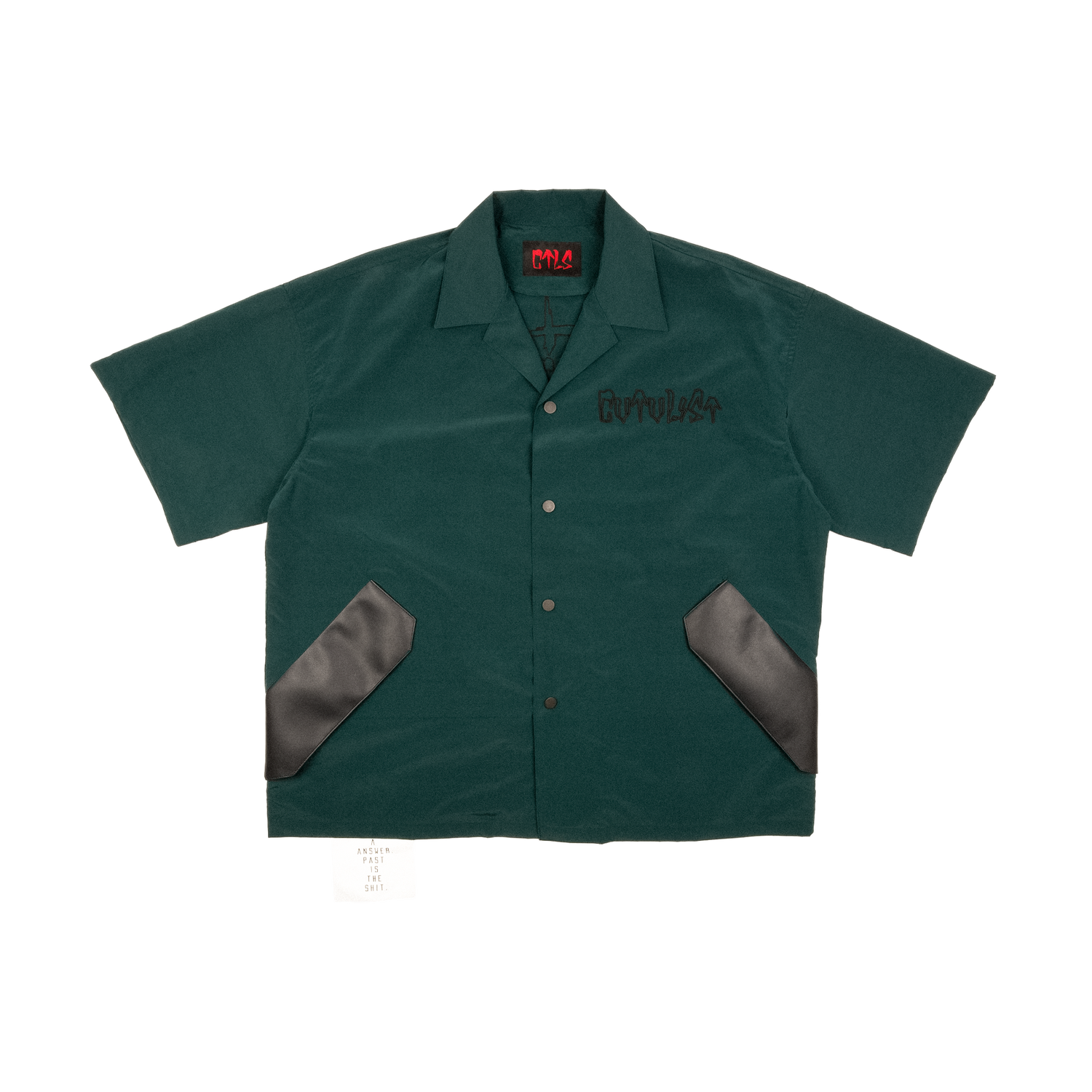 Vegan Leather Pocket Shirt