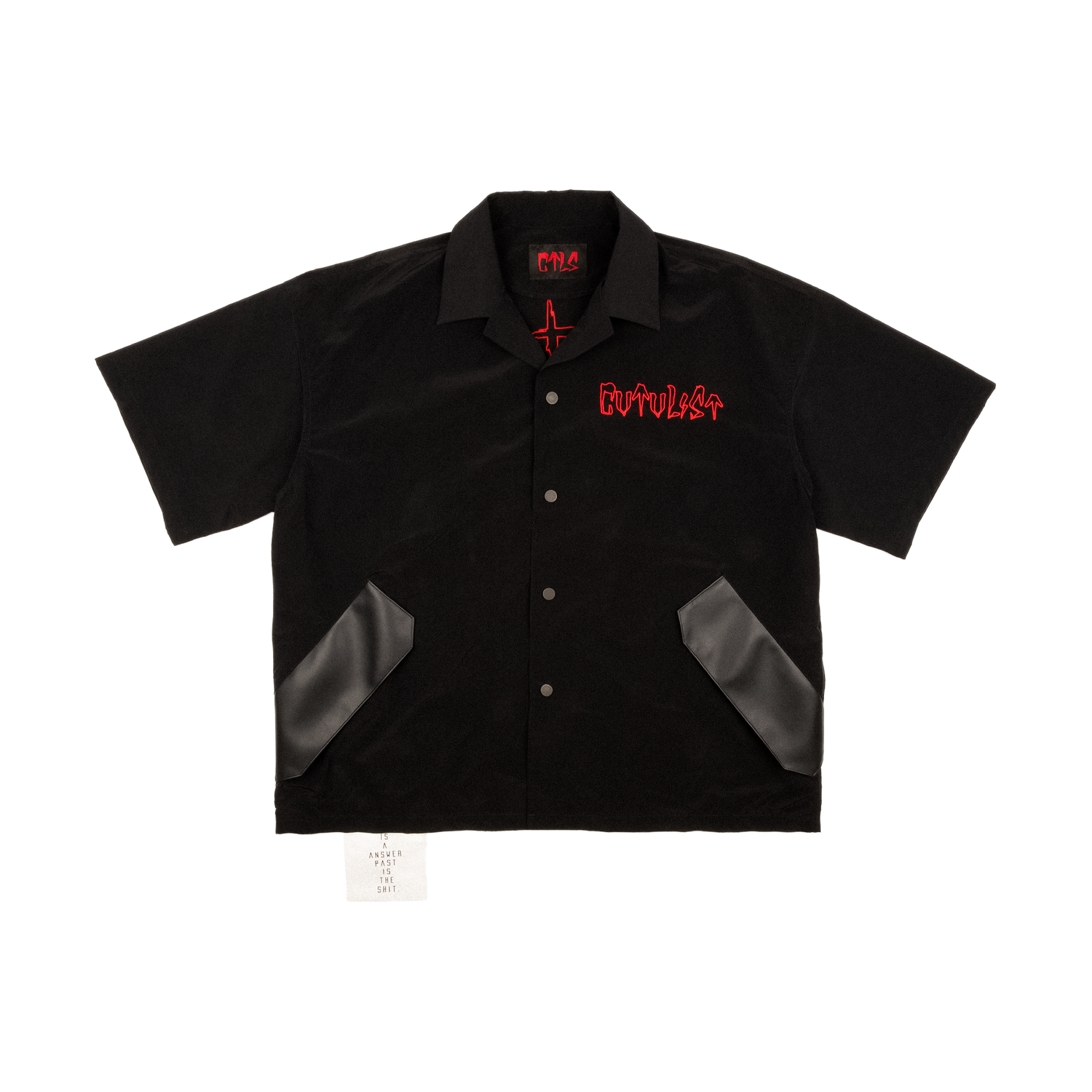 Vegan Leather Pocket Shirt