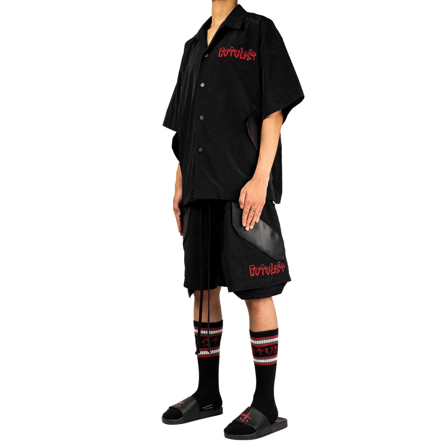Vegan Leather Pocket Shirt