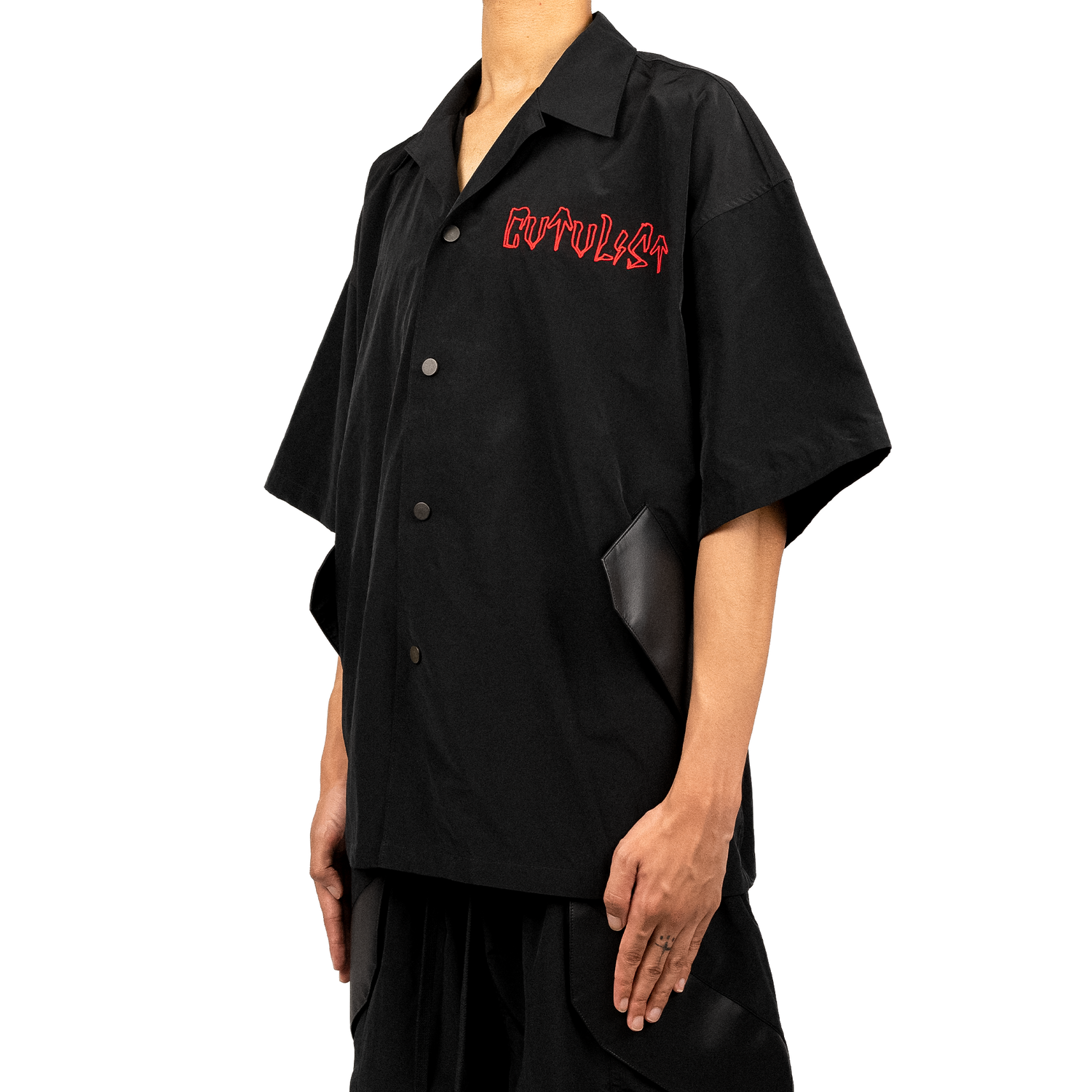 Vegan Leather Pocket Shirt