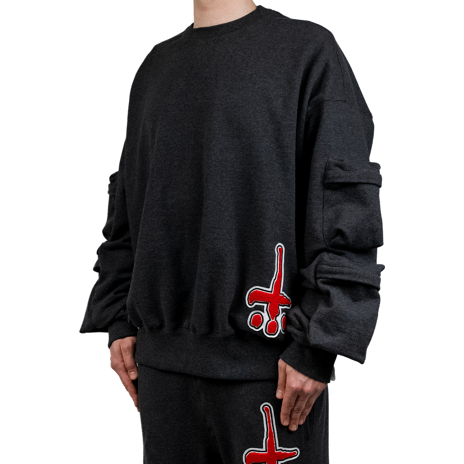 Side Pocket Crewneck