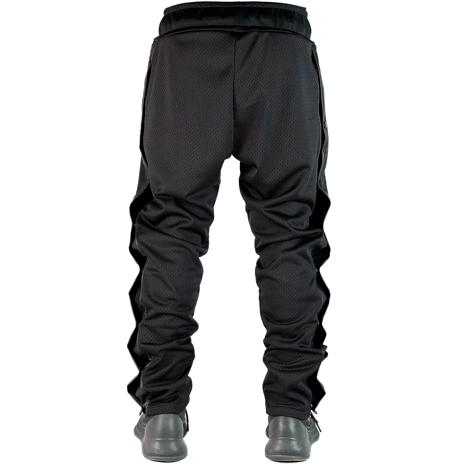 Vegan Leather Side Snap Pants