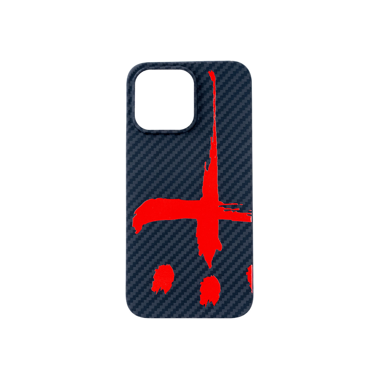 Big Cross Carbon iPhone Case for 13 Pro