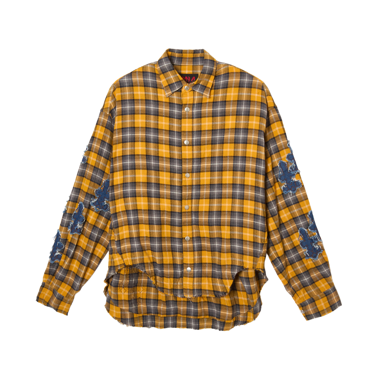 Denim Patch Check Shirts