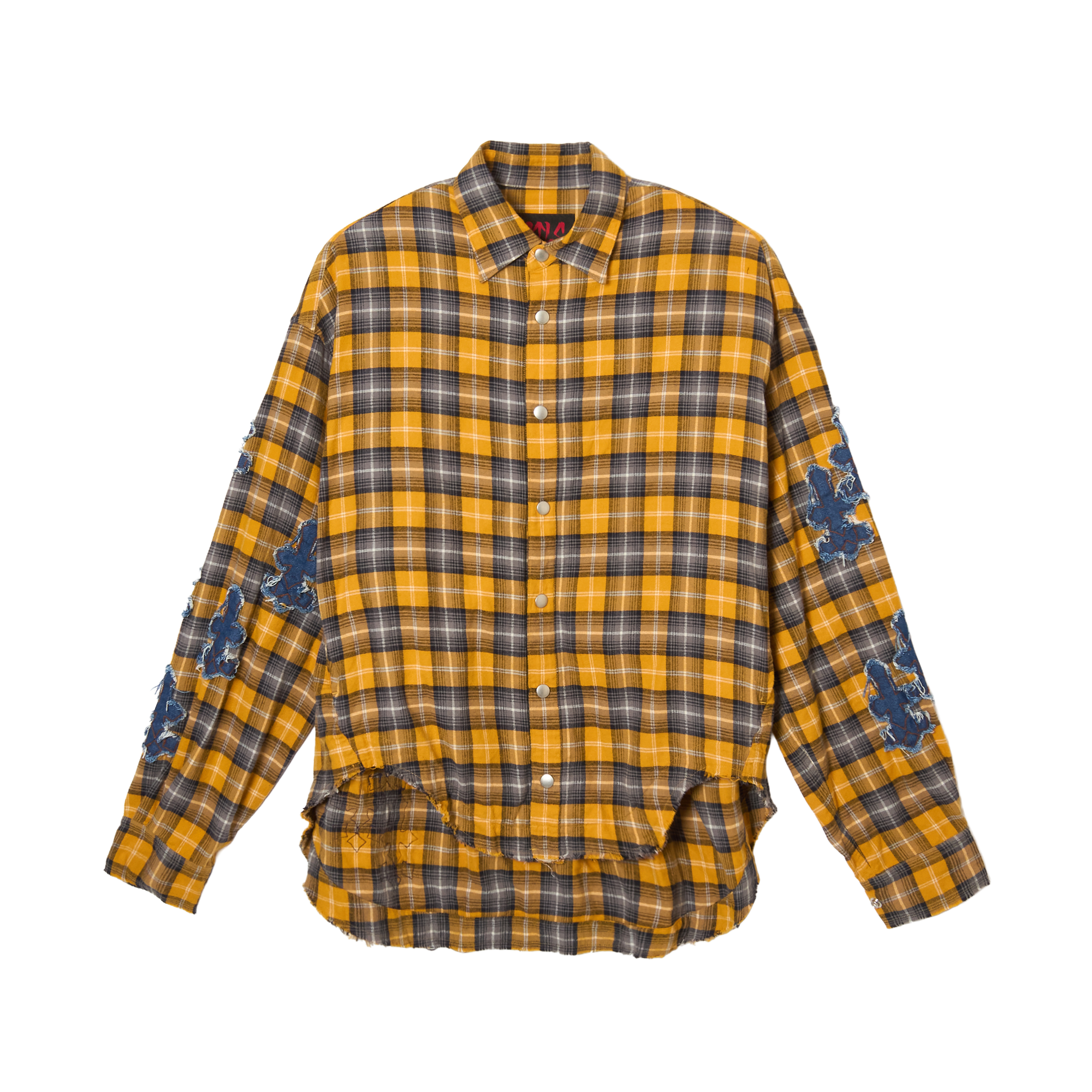 Denim Patch Check Shirts