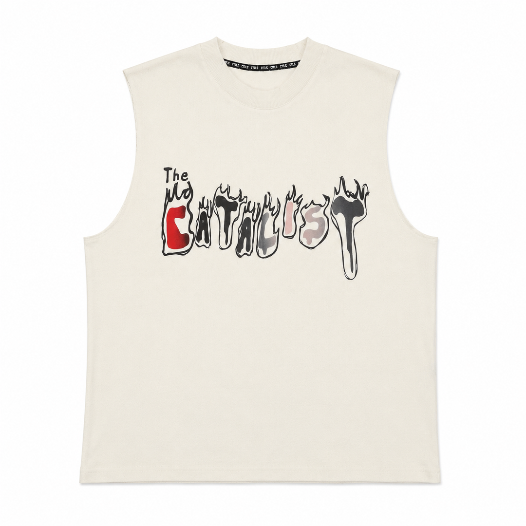 Sleeveless Tee ’BURNED THE CATALIST’ image 5
