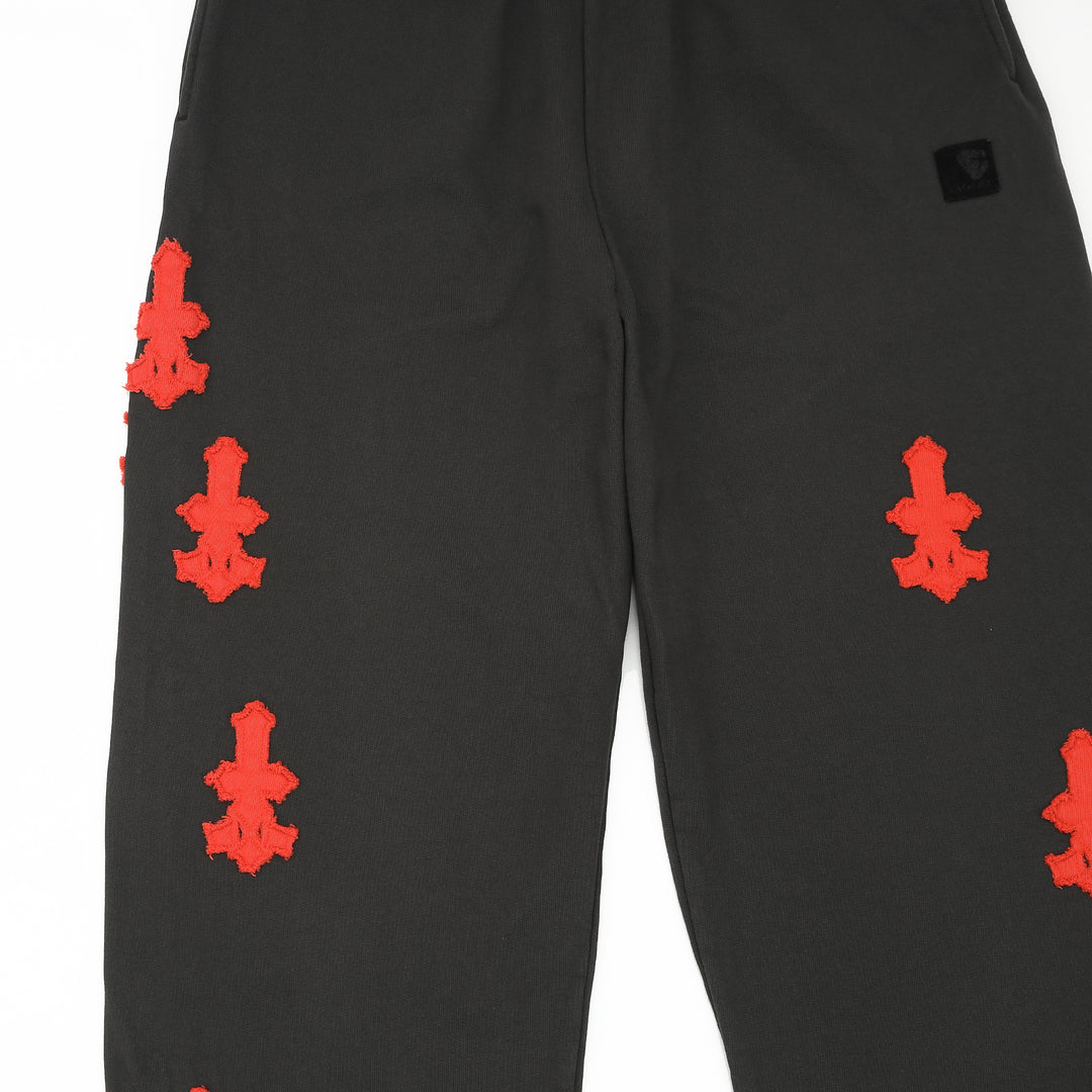CROSS PATCHED SWEAT PANTS image 3