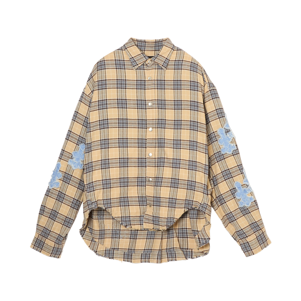 Denim Patch Check Shirts