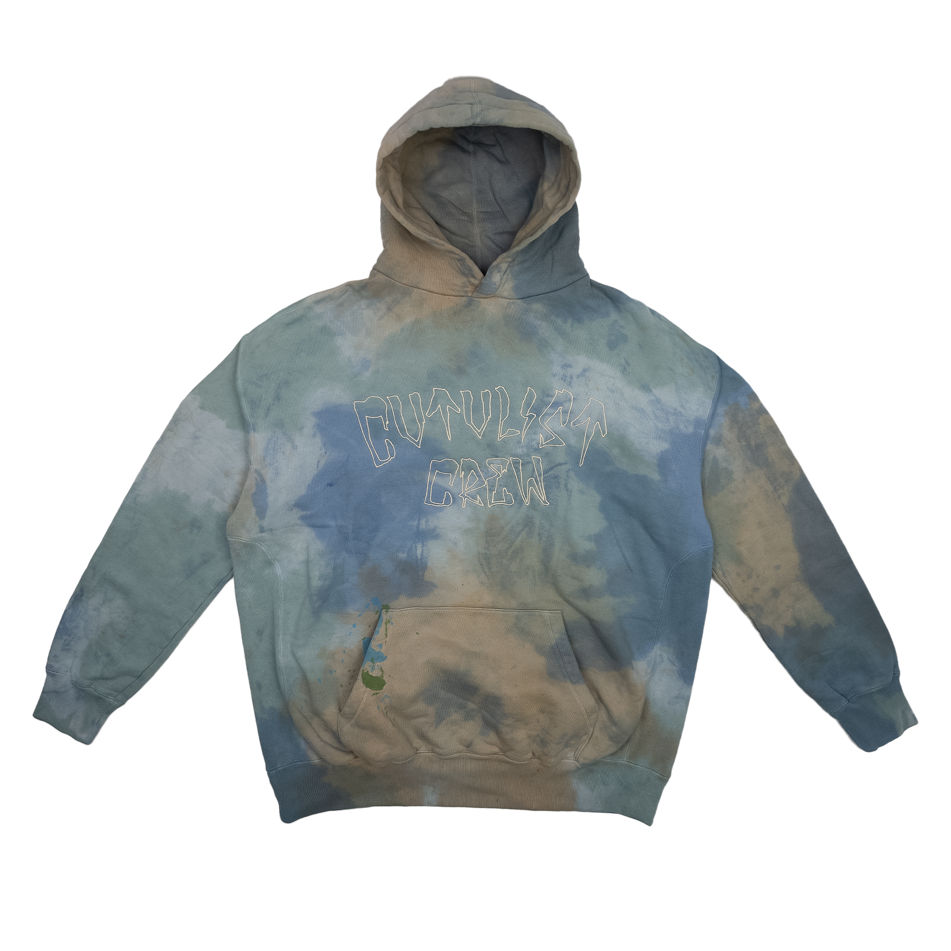 トップス cvtvlist usual hoodie bleached 3DROGO CVTVLIST Logo Dyed Hoodie