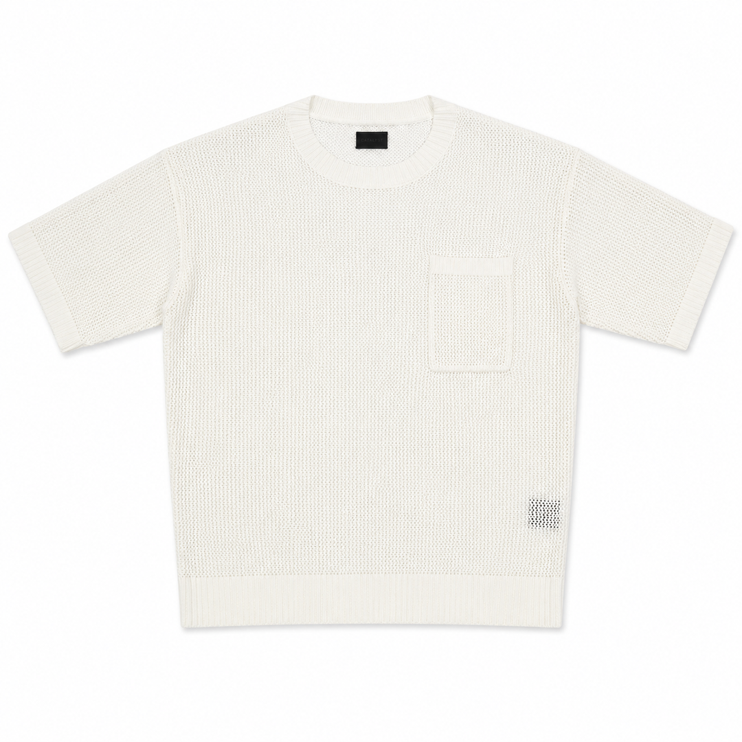 LOGO BASKET KNIT TEE image 3