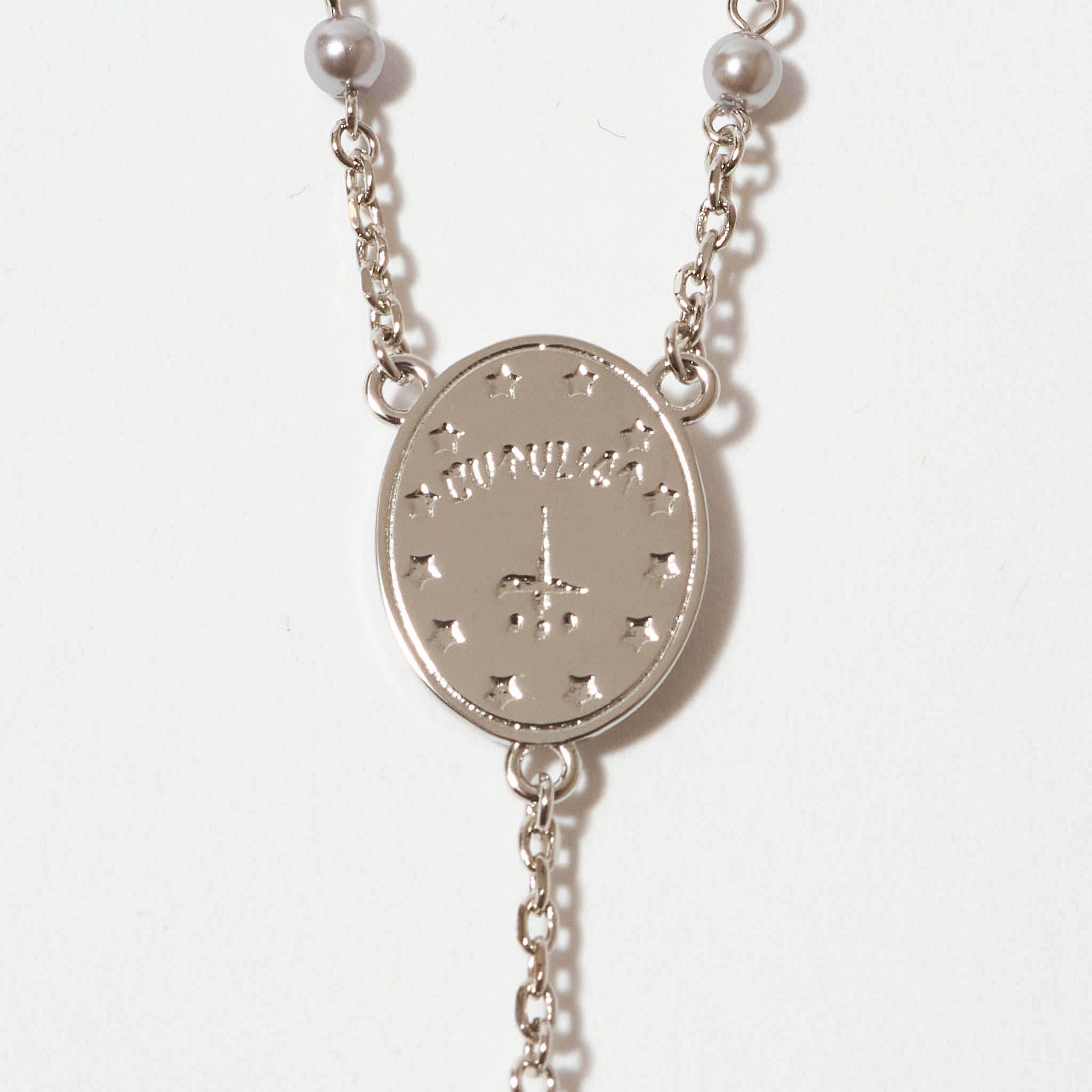 CTLS cross rosary necklace