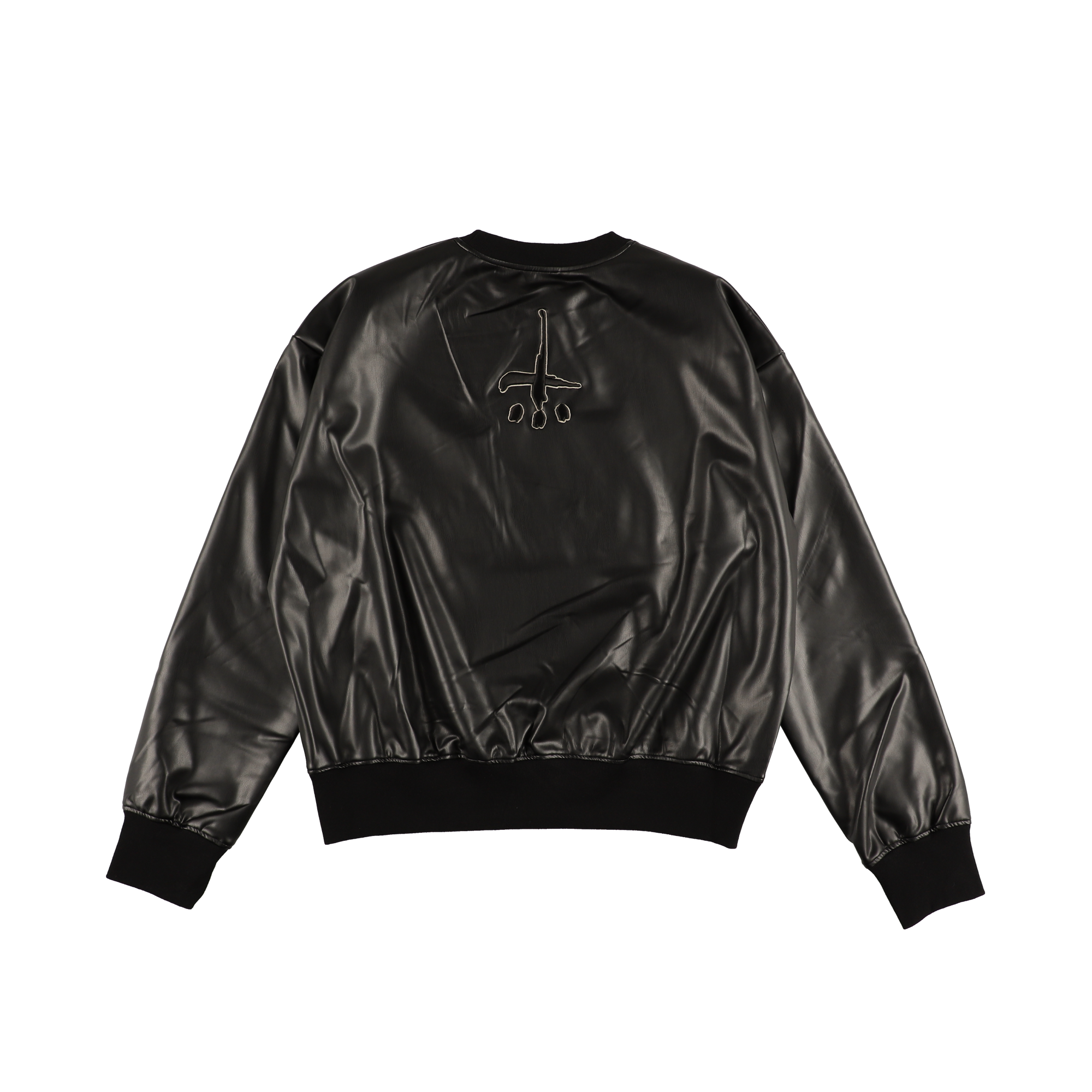 Leather Crewneck