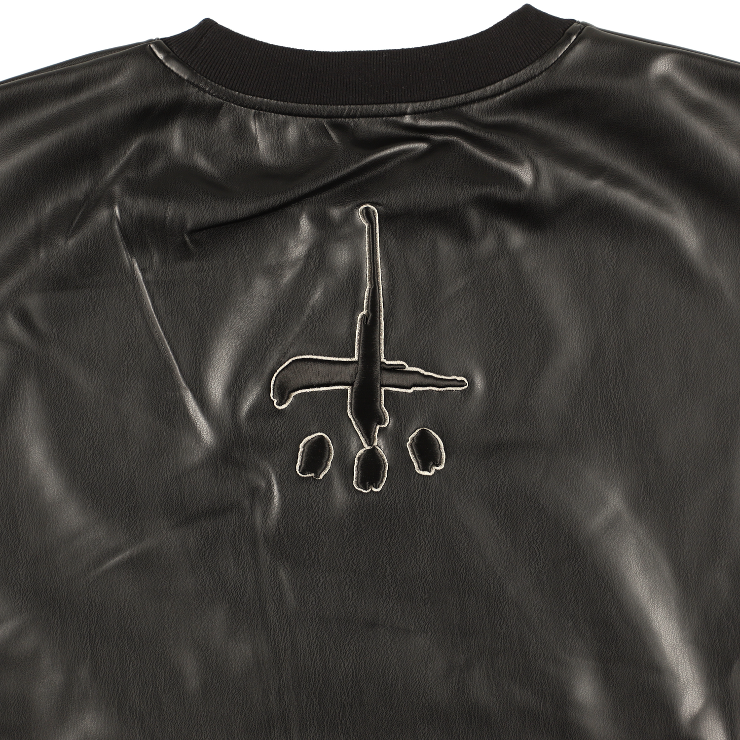 Leather Crewneck