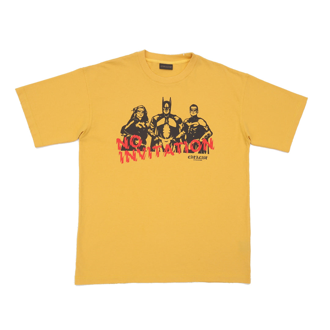 TEE 'SUPER HERO NO INVITATION'