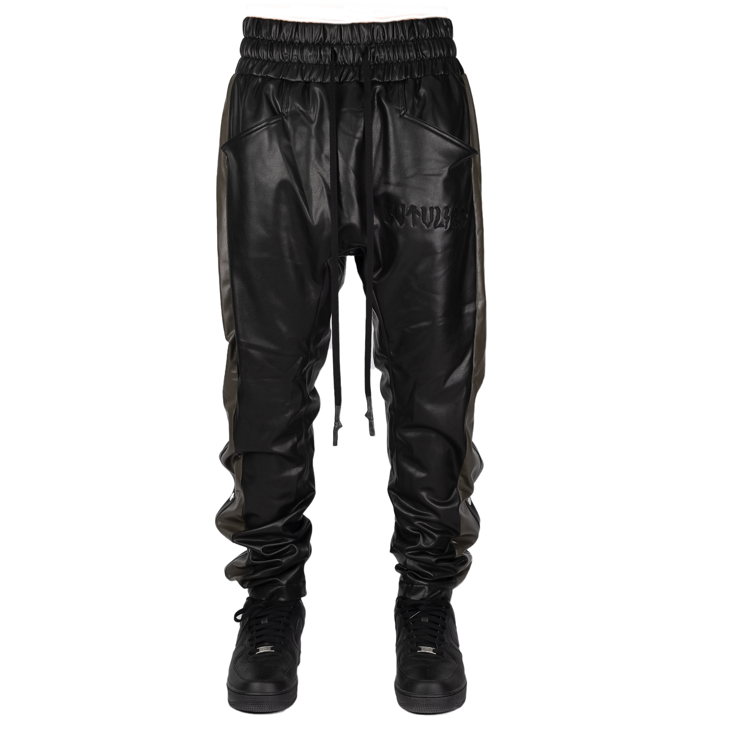 Leather Sidesnap Pants