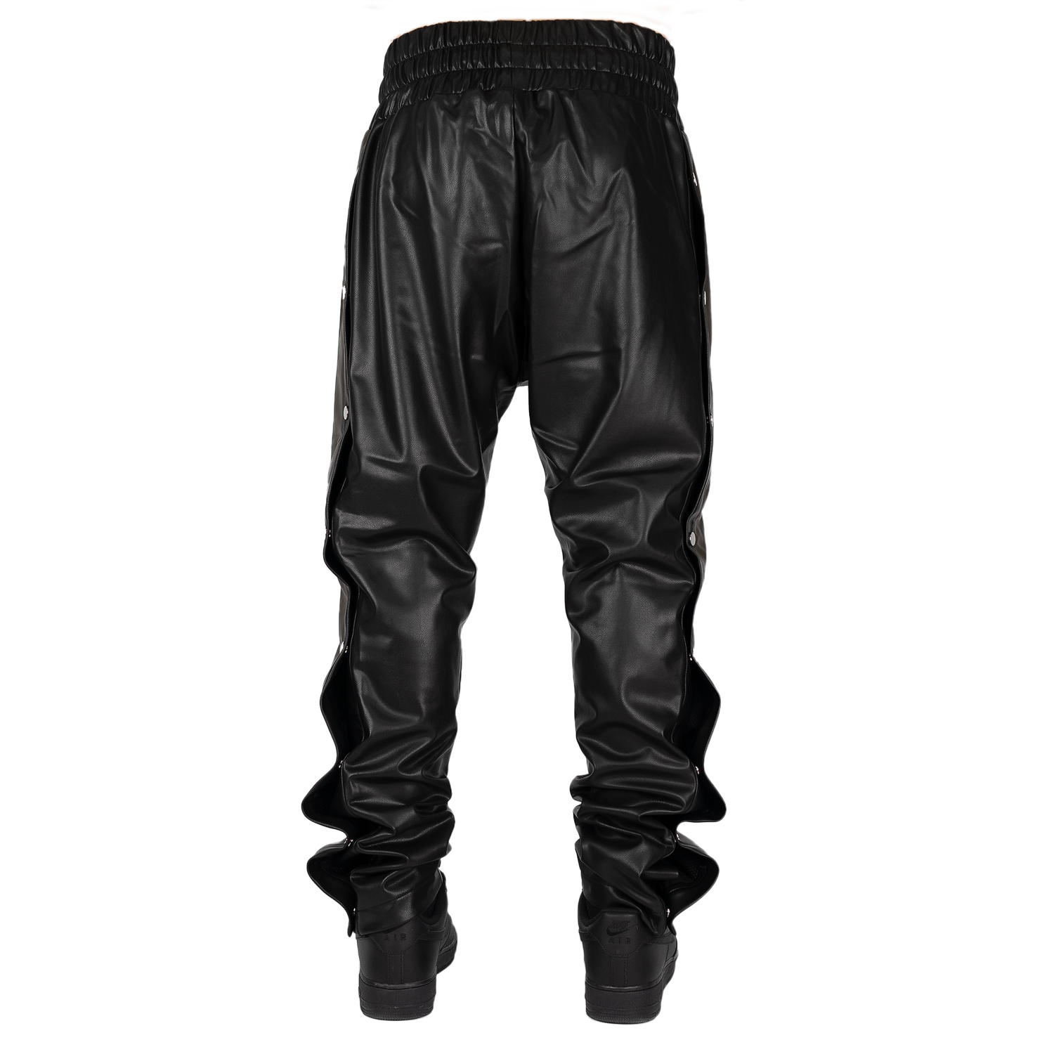 Leather Sidesnap Pants