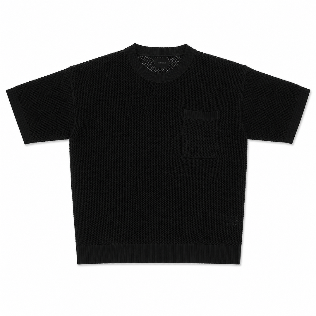 LOGO BASKET KNIT TEE image 2