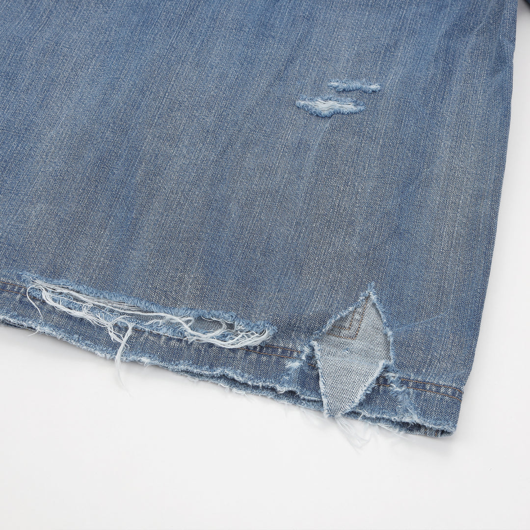 DESTROYED LIGHT DENIM COVER ALL image 5