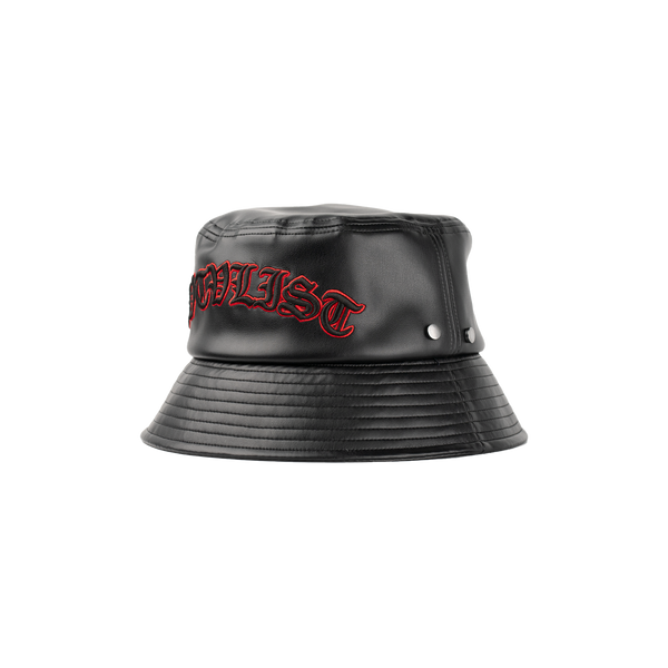 CVTVLIST STENCIL BUKET HAT”BLACK×WHITE“帽子