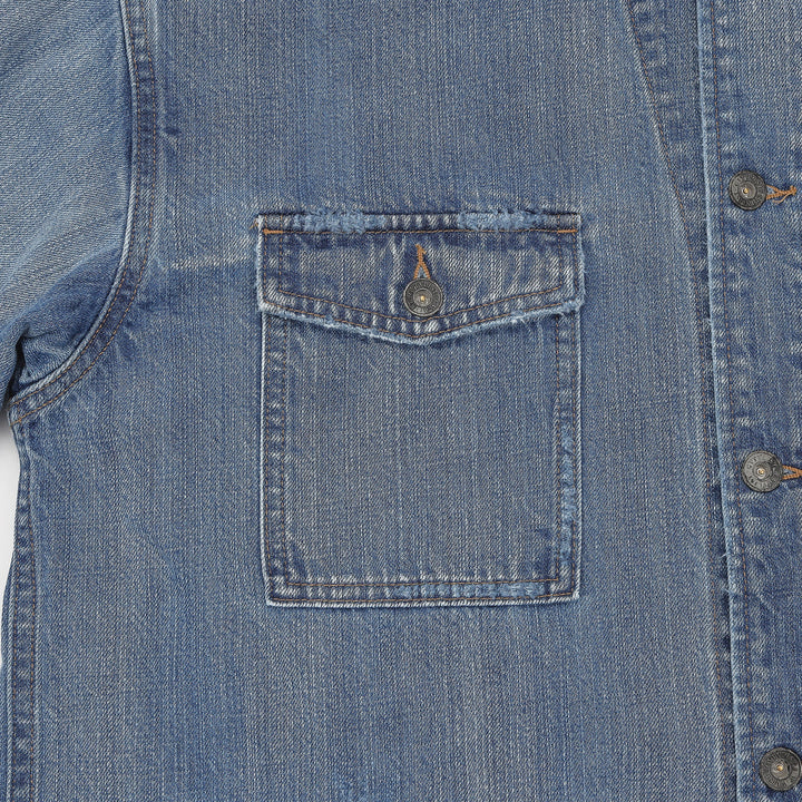 DESTROYED LIGHT DENIM COVER ALL image 6