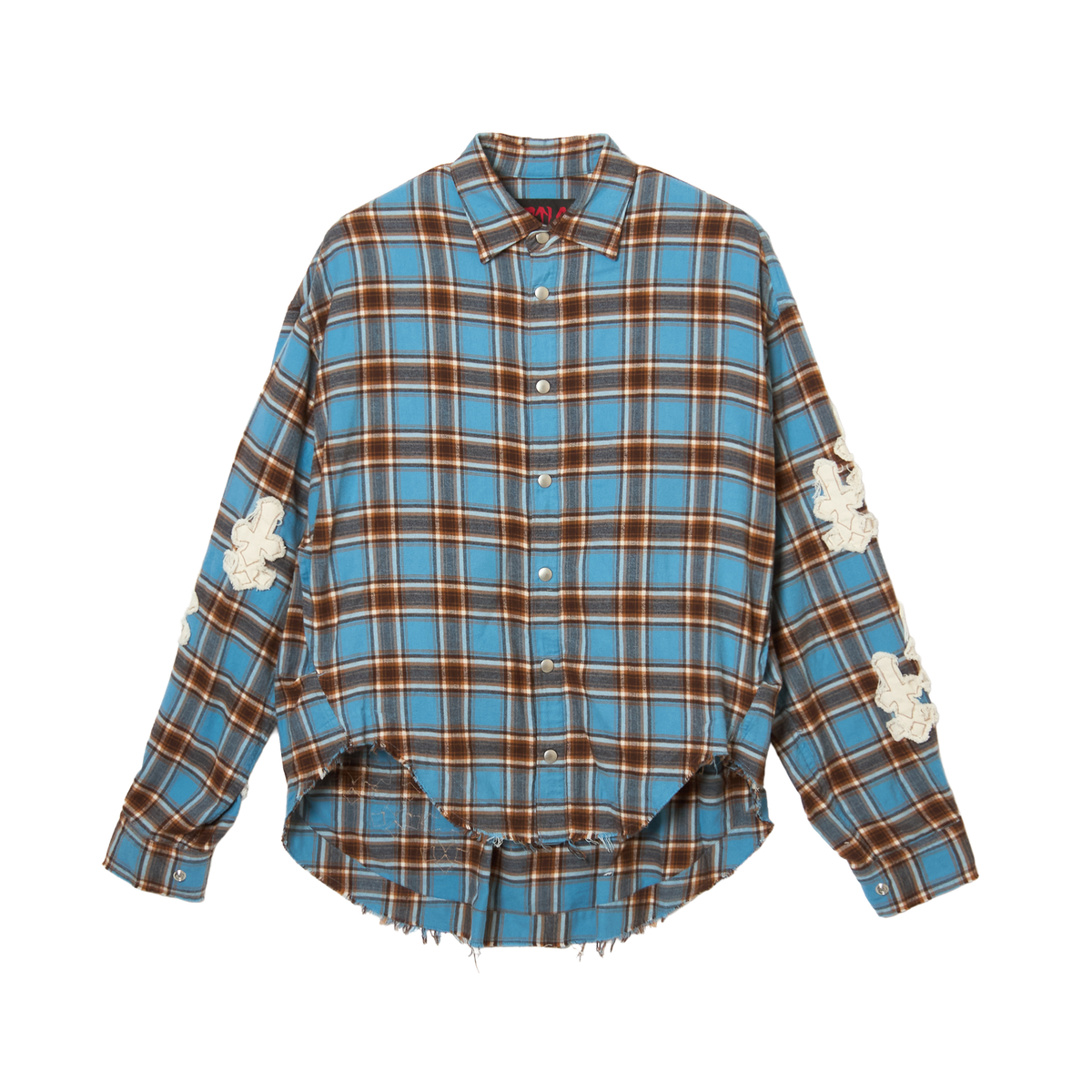 Denim Patch Check Shirts