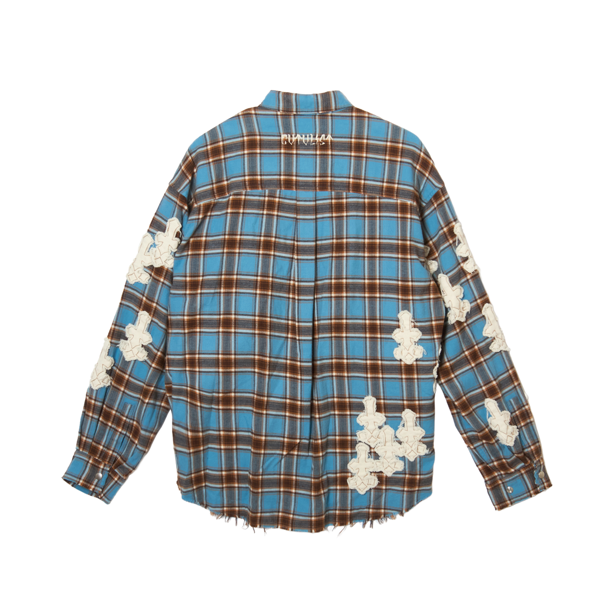 Denim Patch Check Shirts