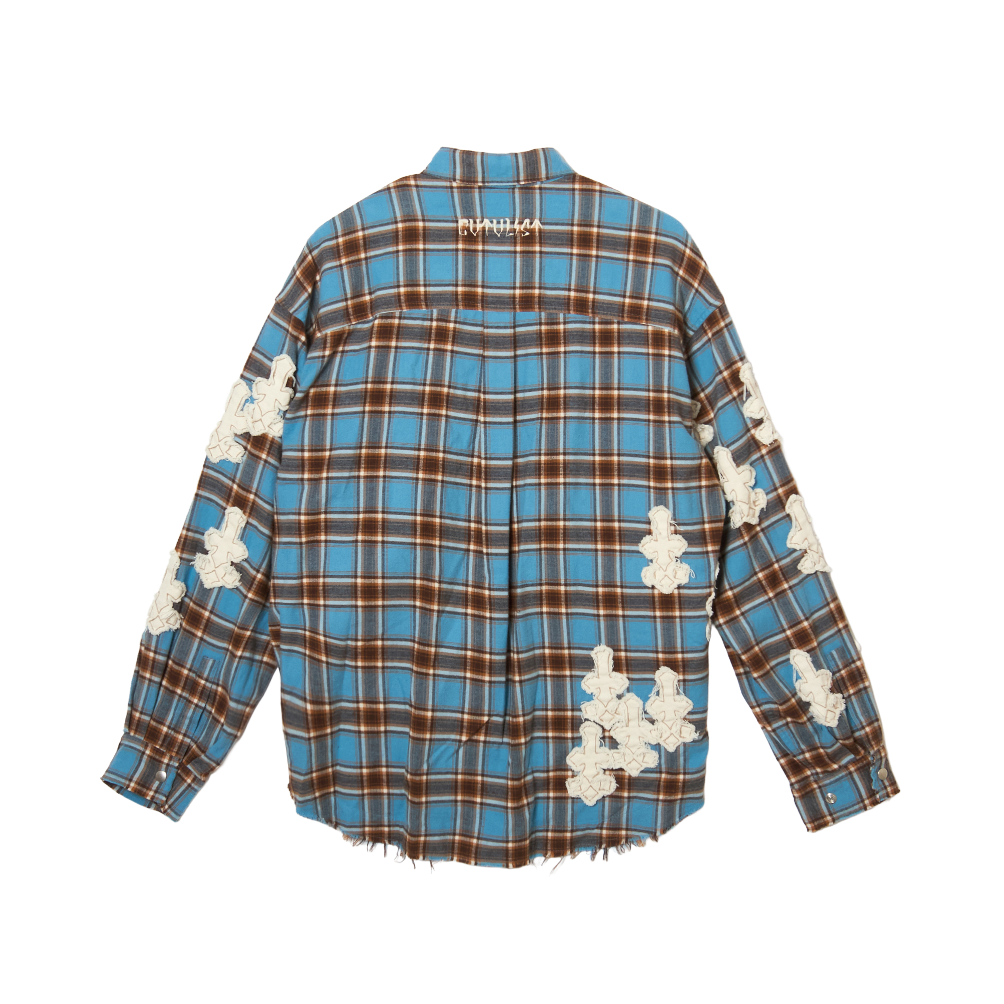 Denim Patch Check Shirts
