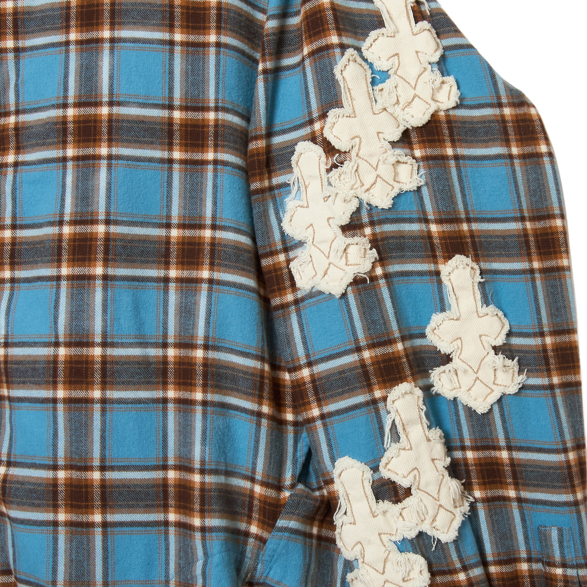 Denim Patch Check Shirts