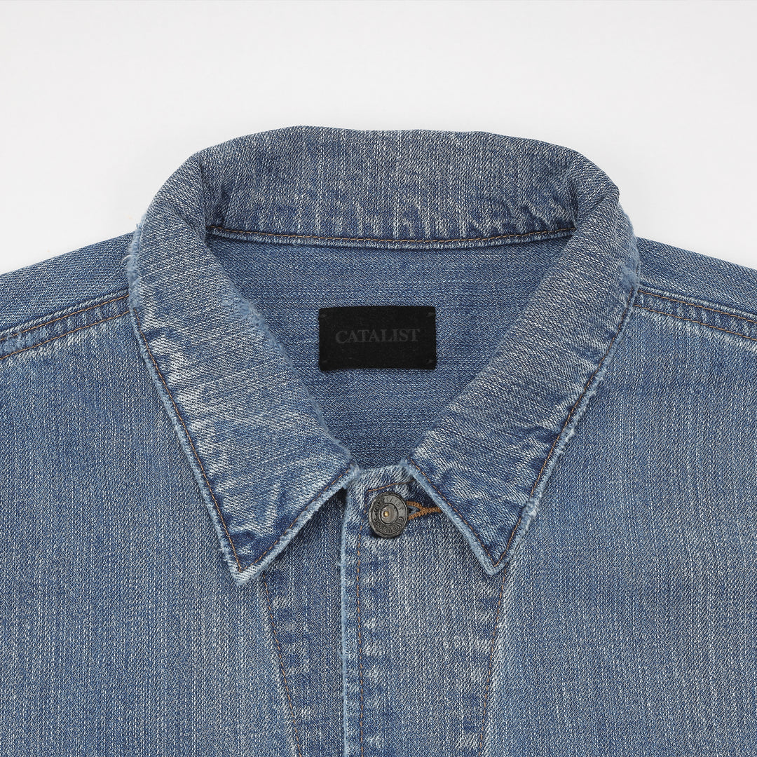 DESTROYED LIGHT DENIM COVER ALL image 9