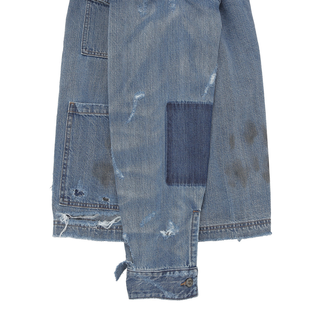 DESTROYED LIGHT DENIM COVER ALL image 3