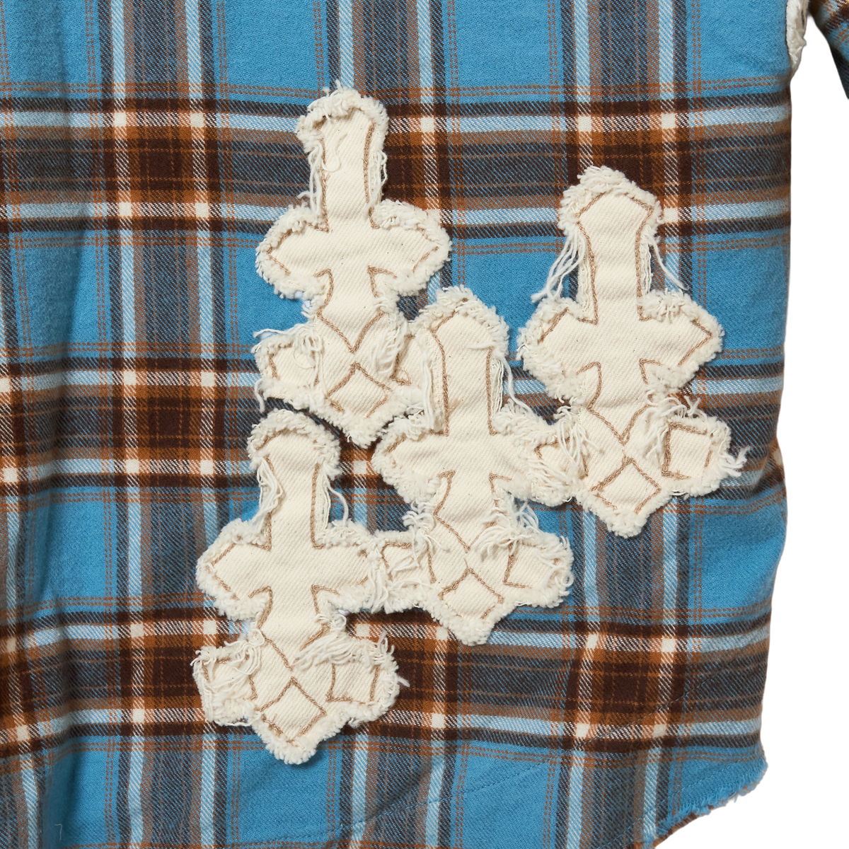 Denim Patch Check Shirts