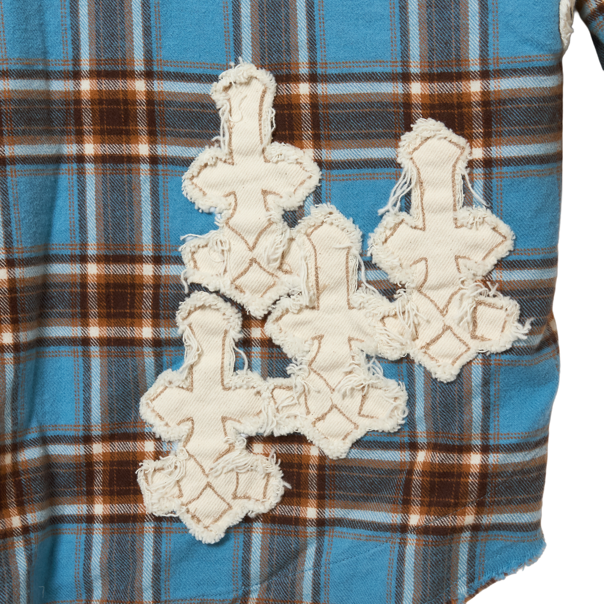 Denim Patch Check Shirts